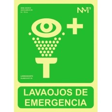 Señal 224X300Mm Pvc Lumi Lavaojos De Emergencia Rd14109