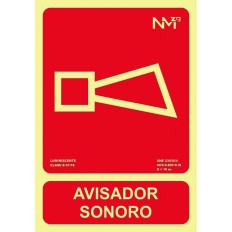 Señal 210X300Mm Pvc Lumi Avisador Sonoro Rd00121