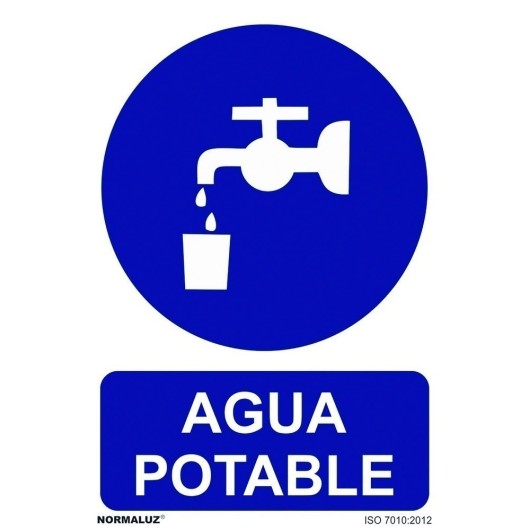 Señal 210X300Mm Pvc Agua Potable Rd20017