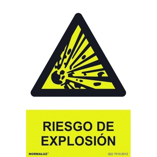 Señal 210X300Mm Pvc Riesgo De Explosion Rd30001