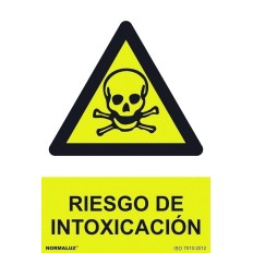 Señal 210X300Mm Pvc Riesgo De Intoxicacion Rd30002