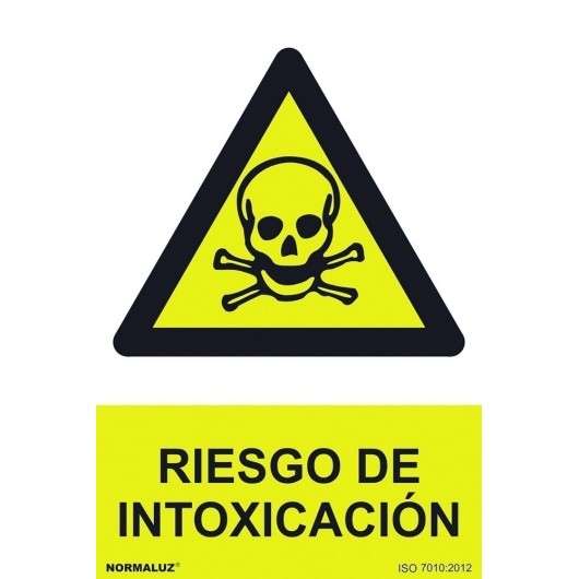 Señal 210X300Mm Pvc Riesgo De Intoxicacion Rd30002