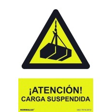Señal 210X300Mm Pvc Atencion, Carga Suspendida Rd30005