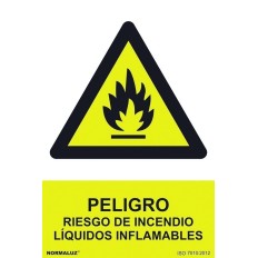 Señal 210X300Mm Pvc Peligro, Riesgo De Incend.Rd30018