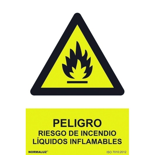 Señal 210X300Mm Pvc Peligro, Riesgo De Incend.Rd30018