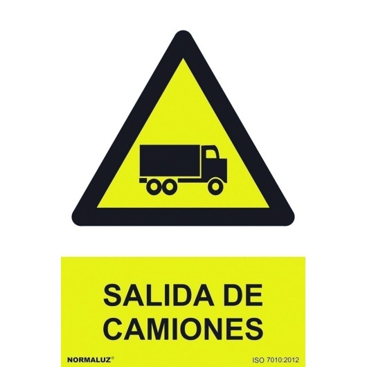 Señal 210X300Mm Pvc Salida De Camiones Rd30023