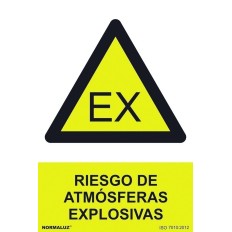 Señal 210X300Mm Pvc Riesgo De Atmosferas Explosivas Rd30027