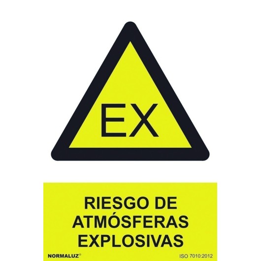 Señal 210X300Mm Pvc Riesgo De Atmosferas Explosivas Rd30027