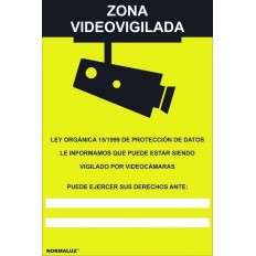 Señal 210X300Mm Pvc Zona Videovigilada Rd30042