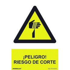 Señal 210X300Mm Pvc Peligro Riesgo De Corte Rd30066
