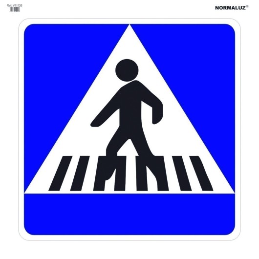 Señal Vial 700X700Mm Bolsa Textil Paso De Peatones V11126