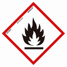 Señal 300X300Mm Pvc Producto Quimico Inflamable Rd47000