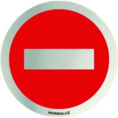Señal Ø 70Mm Inox Adh Prohibido El Paso Rd797025