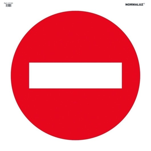 Señal Vial Bolsa Textil 700X700Mm Direccion Prohibida V11160