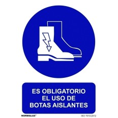 Señal 210X300Mm Pvc Uso Obligatorio  Botas Aislantes Rd20006