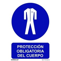 Señal 210X300Mm Pvc Uso Obligatorio  Protecc  Cuerpo Rd20012