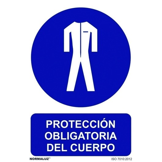Señal 210X300Mm Pvc Uso Obligatorio  Protecc  Cuerpo Rd20012