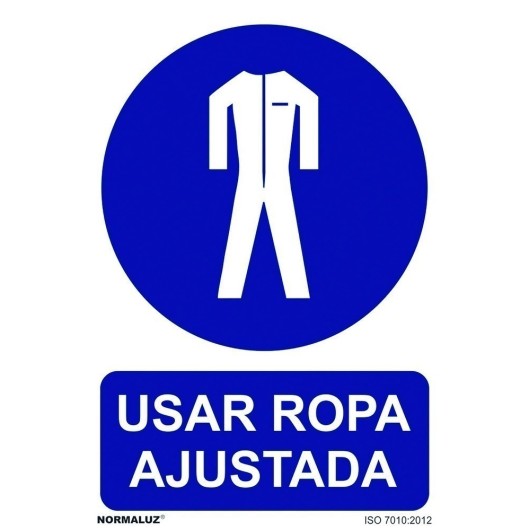 Señal 210X300Mm Pvc Uso Obligatorio  Ropa Ajustada Rd20025