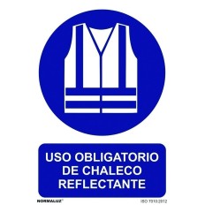 Señal 210X300Mm Pvc Uso Obligatorio Chaleco Reflecta Rd20043