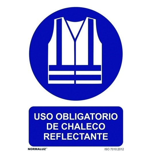 Señal 210X300Mm Pvc Uso Obligatorio Chaleco Reflecta Rd20043