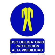 Señal 210X300Mm Pvc Obligatorio Proteccion  Alta Vi. Rd20070