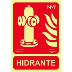 Señal 210X300Mm Pvc Lumi  Hidrante Rd00112