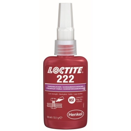 Fijador Baja Resistencia Loctite 222-50Ml