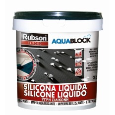 Silicona Liquida Aquablock  25 Kg Negro