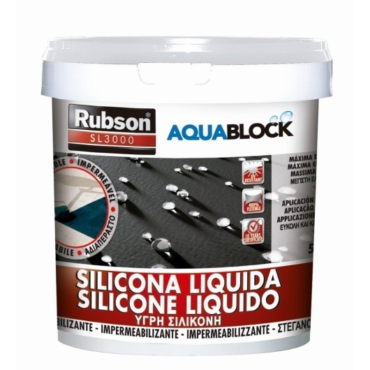 Silicona Liquida Aquablock  25 Kg Blanco