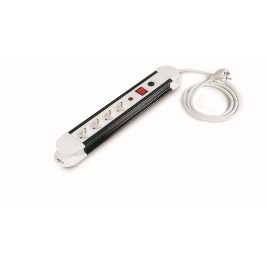 Base Multiple 4 Tomas Cable 3X1,5Mm² 1,5M Int+Termosta Tayg