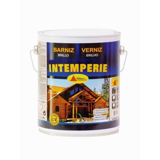 Barniz Madera Intemperie Brillo 4 Lt Abeb106 Promade