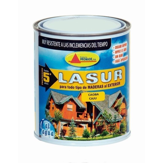 Lasur Madera Exterior Al Agua 750 Ml Caoba Asur504 Promade