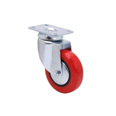 Rueda Gir. Poliuretan Rojo Bh-Ppi 2-2462