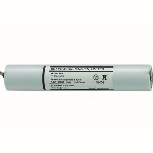 Bateria Emergencia Ni-Cd 2,4V 1,6Ah Bloq Longitudinal Tempel