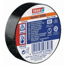 Tesaflex® 53988 Cinta Aislante Certificada Negra 10 M X 15 M