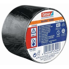 Tesaflex® 53988 Cinta Aislante Certificada Negra 25 M X 50 M
