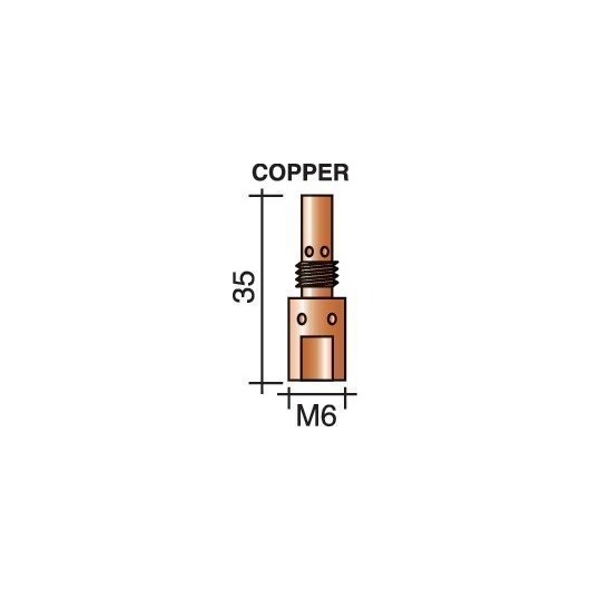 Difusor M 6 Longitud 35 Mm Apto Para Ergoplus 25 Trafimet