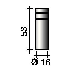 Boquilla De Gas Cilindrica 16 Mm Apta Para Ergoplus 15 Trafi