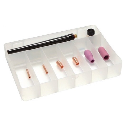 Kit De Accesorios Tig 10 Uds. En Caja De Plastico We 2,4 Mm