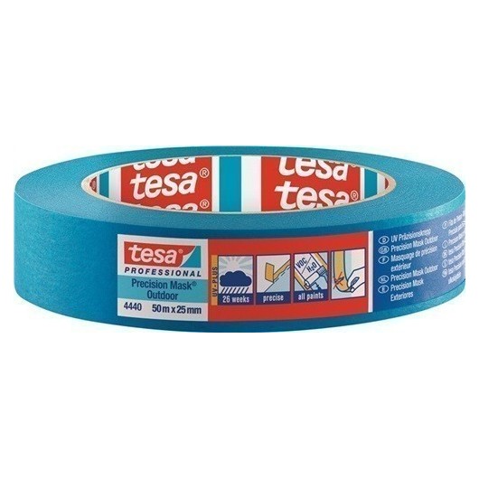 Cinta Adh Pintor 25Mmx50Mt Crepe Azul Lisa Precision 4440 Uv