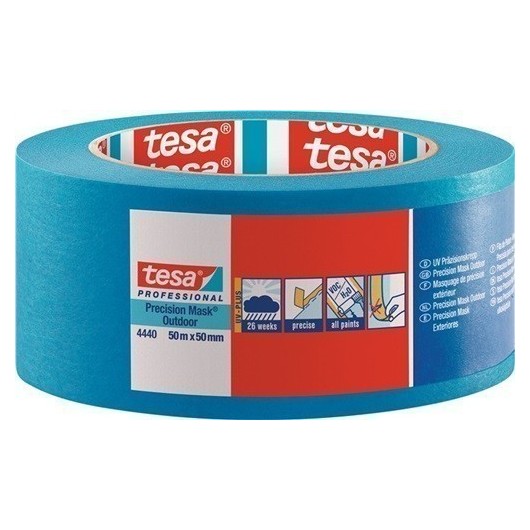 Cinta Adh Pintor 50Mmx50Mt Crepe Azul Lisa Precision 4440 Uv