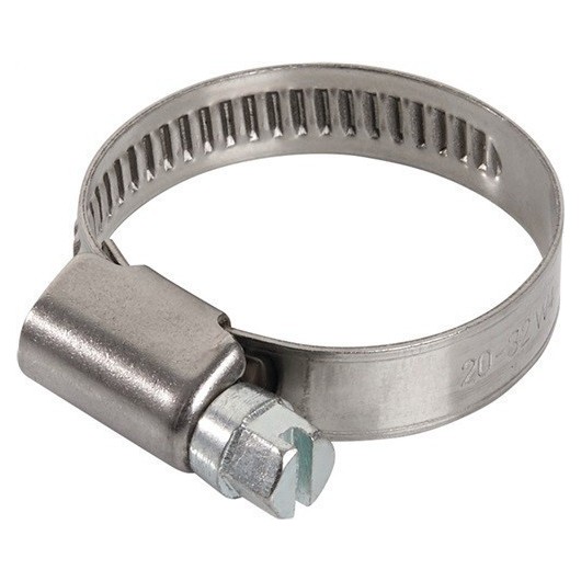 Abraz Sin Fin 20-32Mm Ancho 12Mm Inox W4 Torn Hex Nl7 50Pz