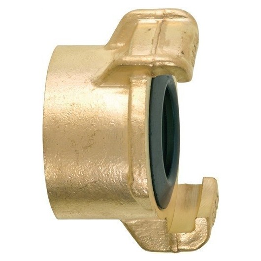 Acople Riego Roscado Hembra 1" Laton Garra 40Mm Geka Plus