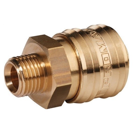 Acoplamiento Neum Rap Laton Boquilla Dn7,2-Rosca Macho 1/2"