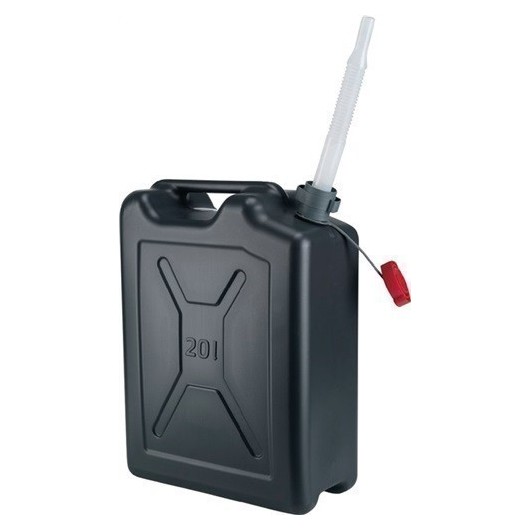 Bidon Trasv.Liq. Carbur. 350X175X480Mm 20Lt C/Can Hdpe Negro