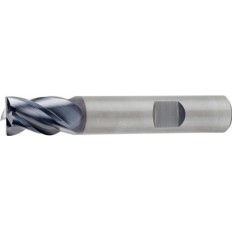 Fresa Frontal Din 6527 K Hpc Diam. Nominal 6 Mm Vhm Tialn Di