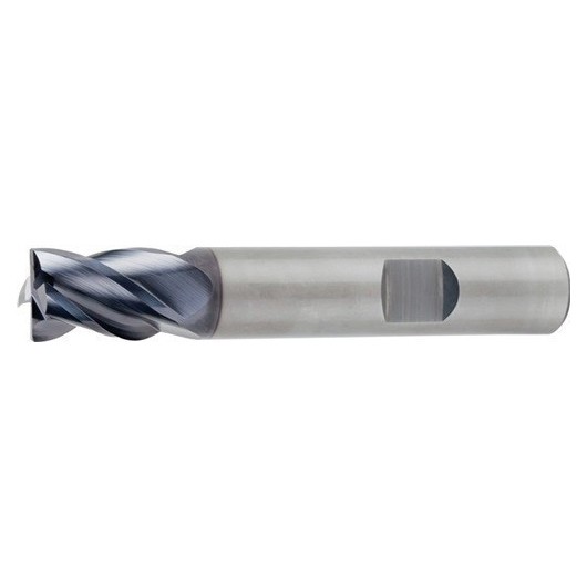 Fresa Frontal Din 6527 K Hpc Diam. Nominal 6 Mm Vhm Tialn Di