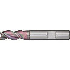 Fresa Frontal Din 6527 L Tipo W Diam. Nominal 2 Mm Vhm Tialn
