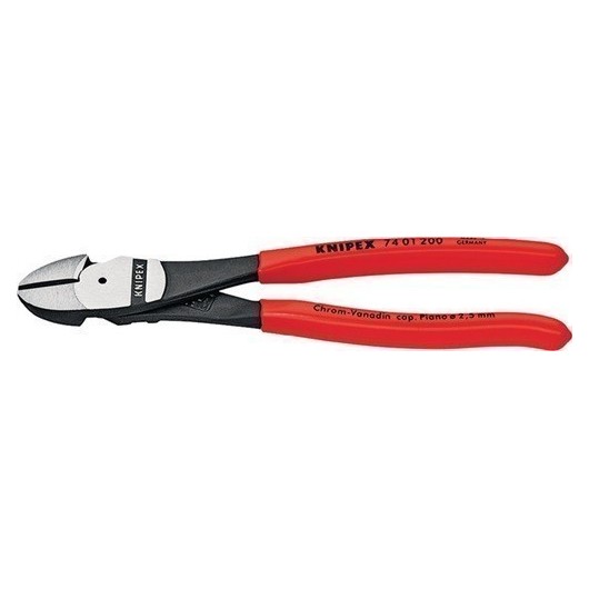 Alicate Corte Diag Extrafuer 200Mm Negro M/Plas 74 01 200