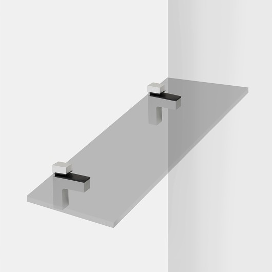 Soporte para estante de madera/cristal
